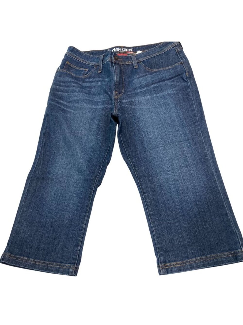Denizen By Levi's Capri Jeans 14 Blue Denim Mid Rise Indie Sleaze Hippie Casual